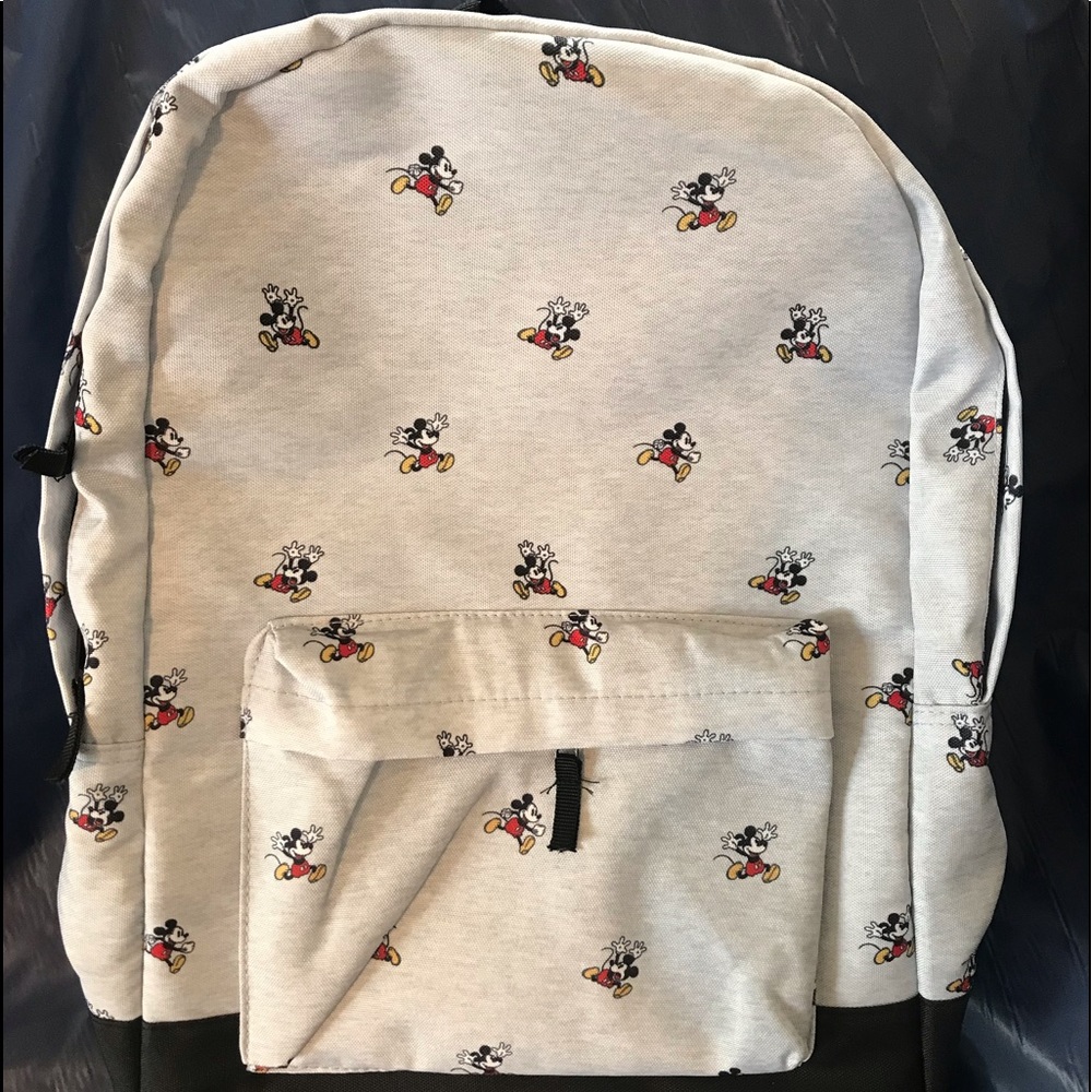 Full size Mickey Mouse Gray Canvas Bag pack